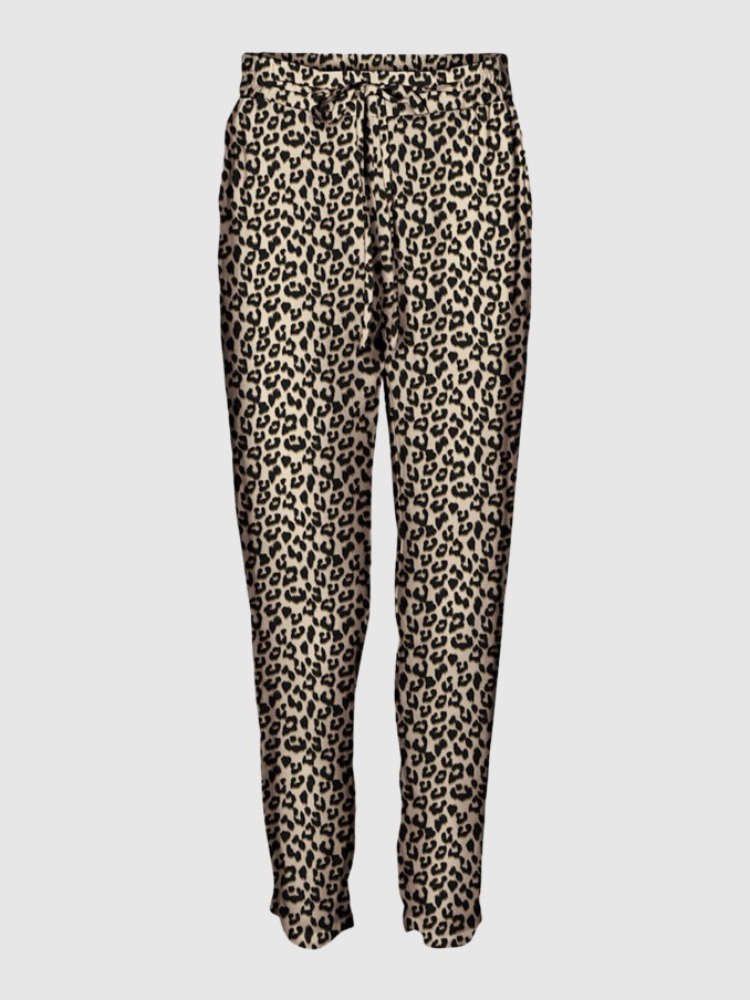 Pantalones Mujer Estampado Animal Vero Moda