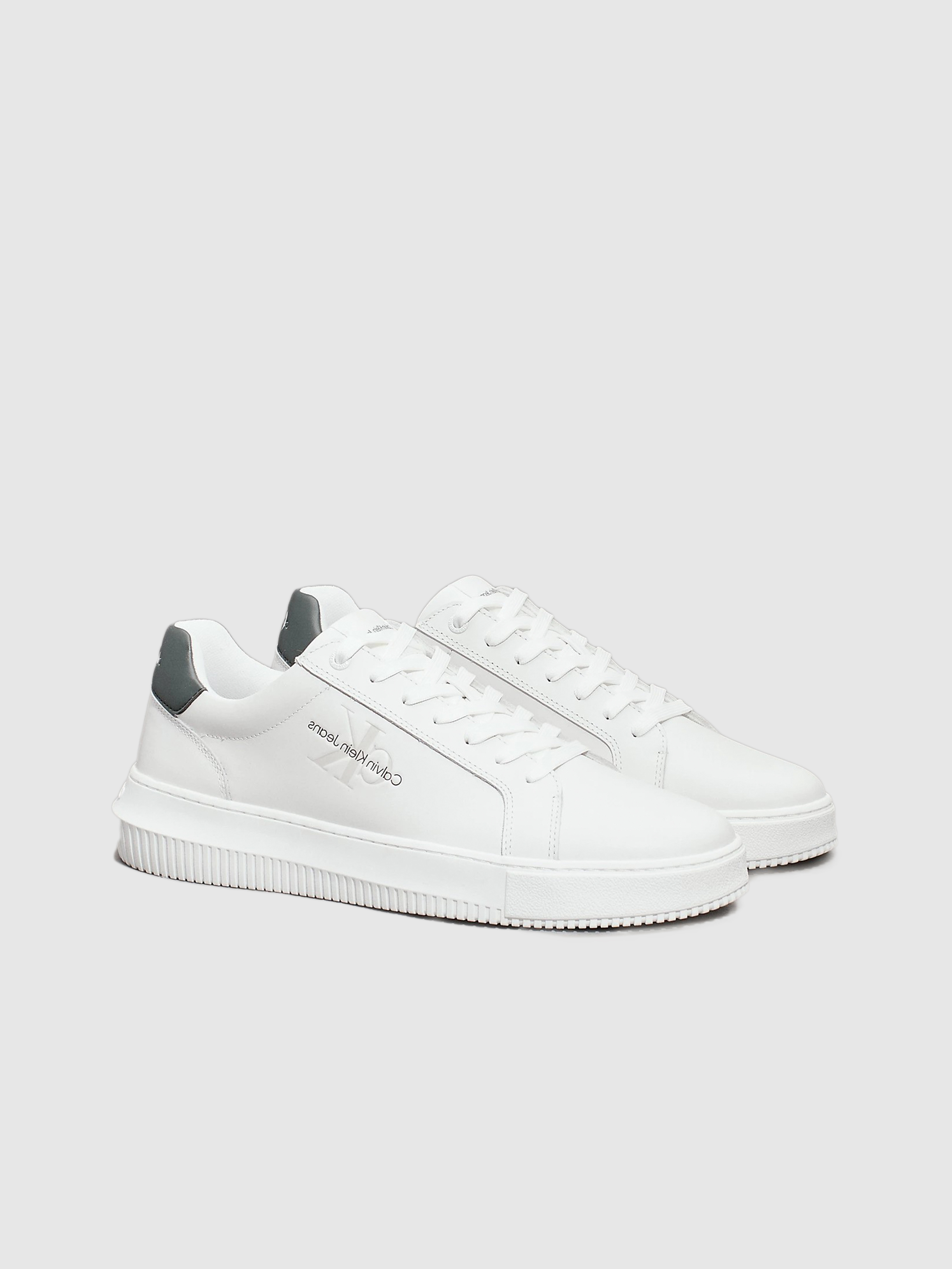 Tenis Hombre Blanco Con Verde Calvin Klein