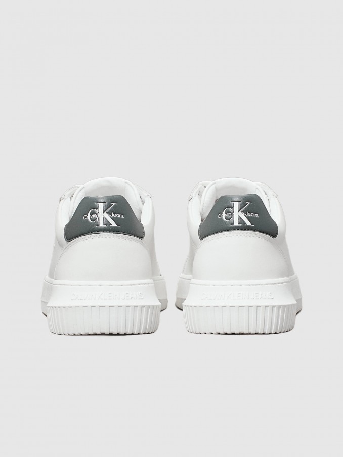 Tenis Hombre Blanco Con Verde Calvin Klein
