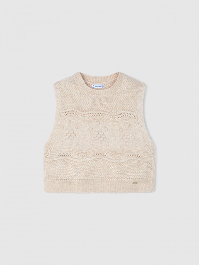 Pullover Girl Beige Mayoral