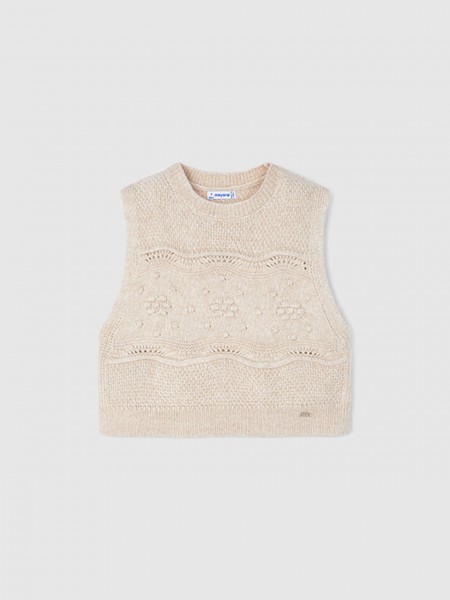 Pullover Girl Beige Mayoral