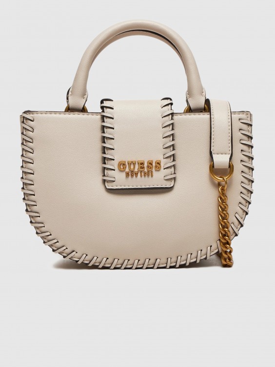 Guess cream handbag best sale