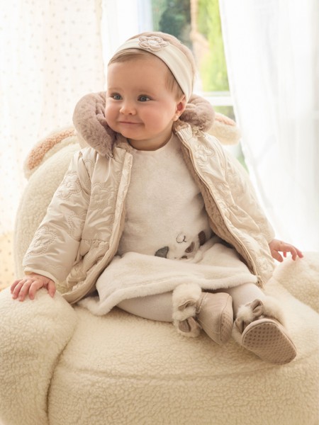 Chaqueta Bebe Nia Beige Mayoral