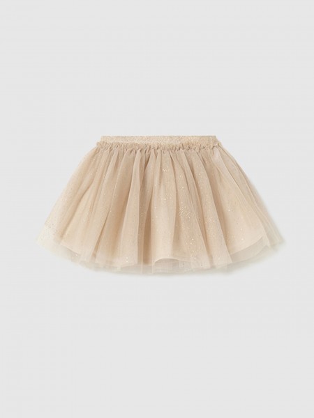 Skirt Baby Girl Beige Mayoral