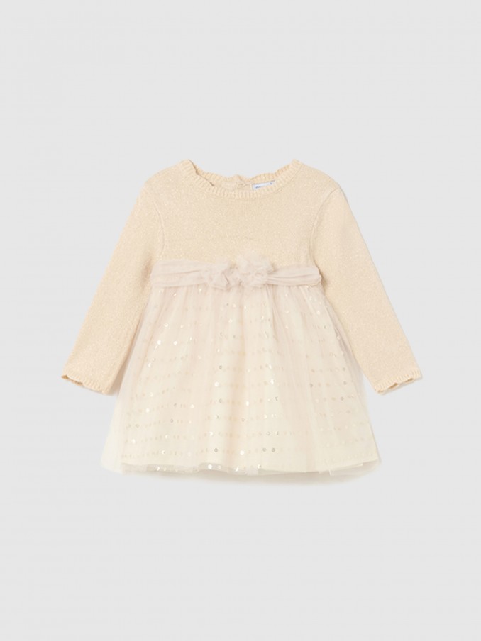 Vestido Bebe Nia Crema Mayoral