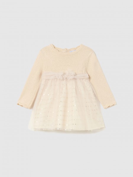 Vestido Bebe Nia Crema Mayoral