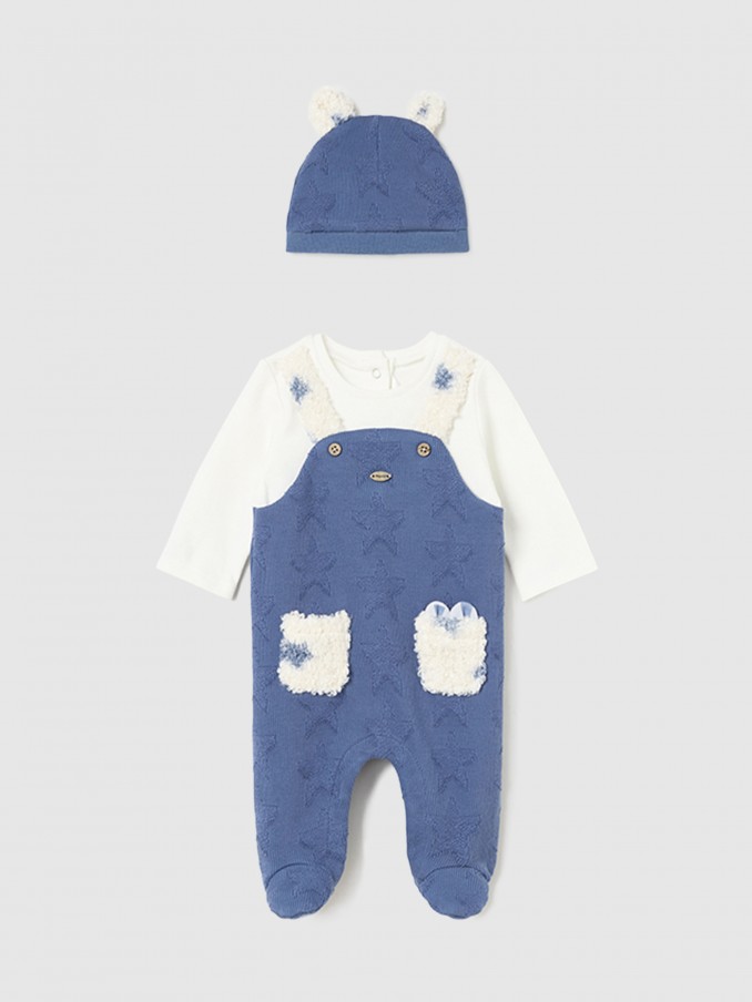 Overall Baby Boy Blue Mayoral