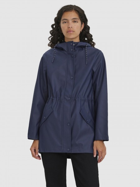 Parka Woman Navy Blue Vero Moda