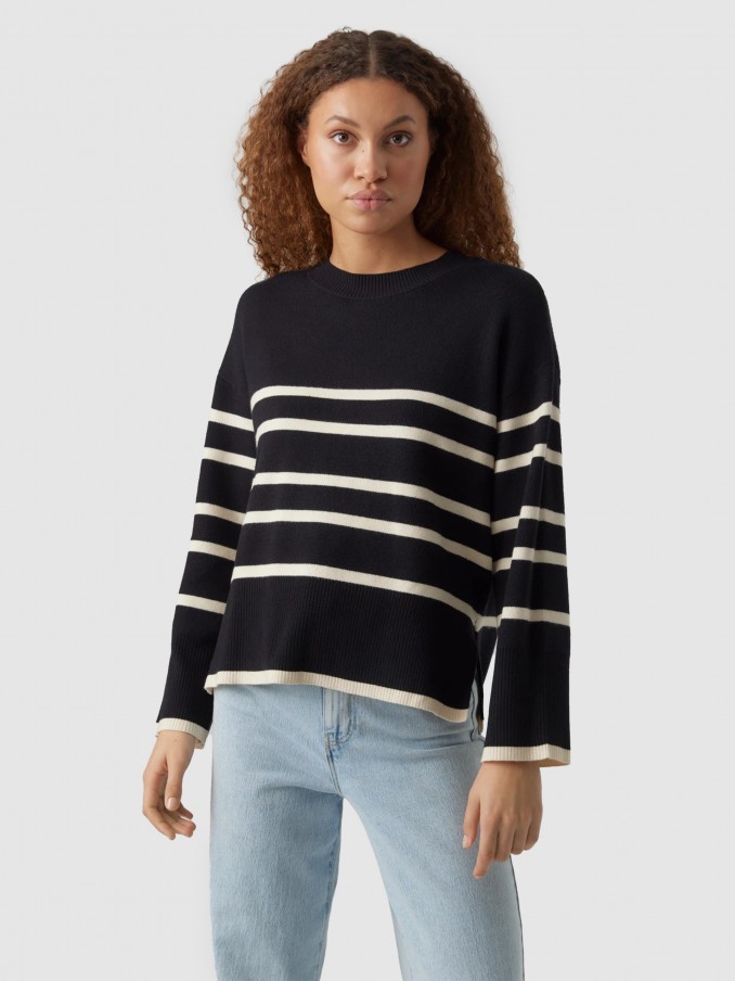 Sueter Mujer Negro Vero Moda