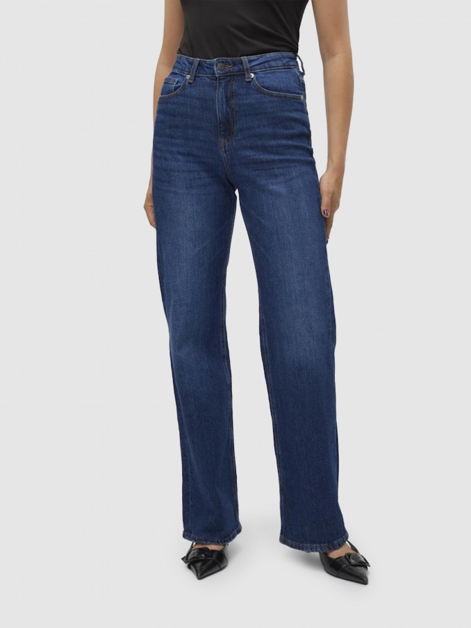 Pantalones Mujer Jeans Oscuros Vero Moda