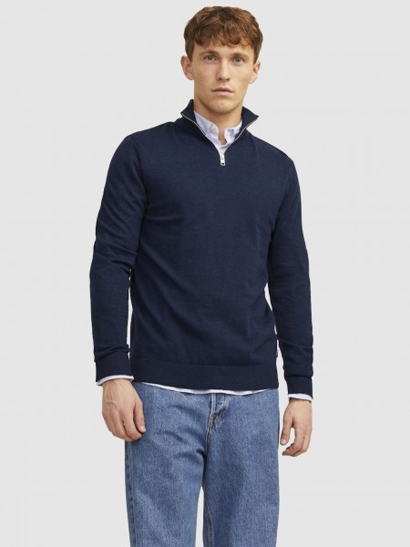 Pullover Man Navy Blue Jack & Jones