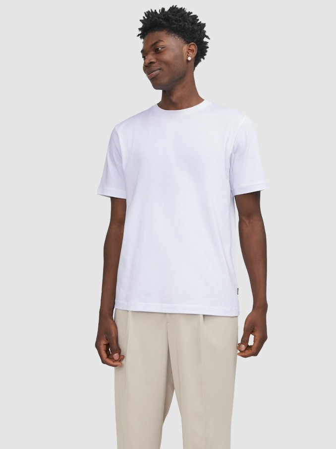 T-Shirt Man White Jack & Jones