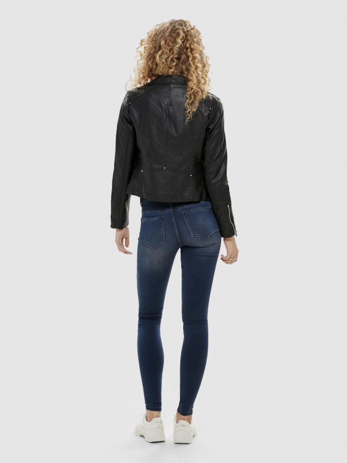 Chaqueta Mujer Negro Only