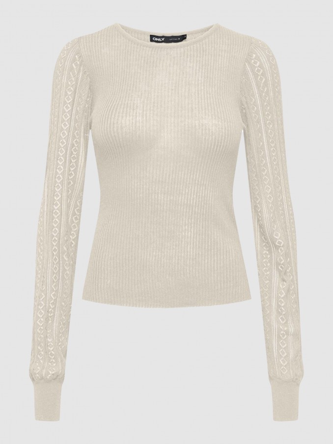 Pullover Woman Cream Only