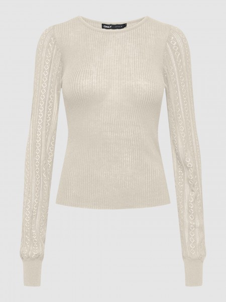 Pullover Woman Cream Only