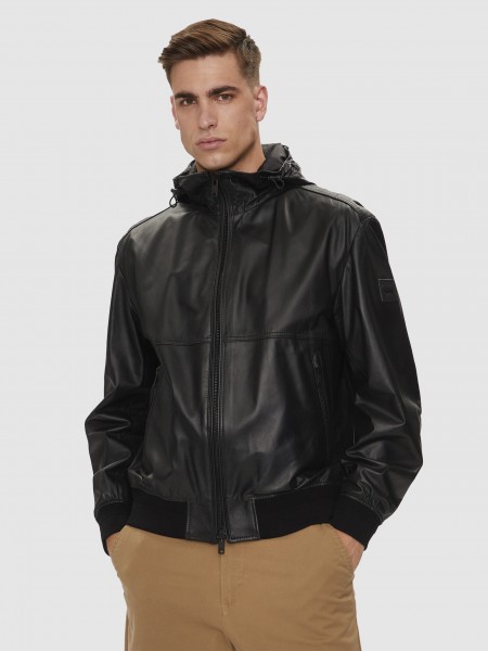 Chaqueta Hombre Negro Boss Orange