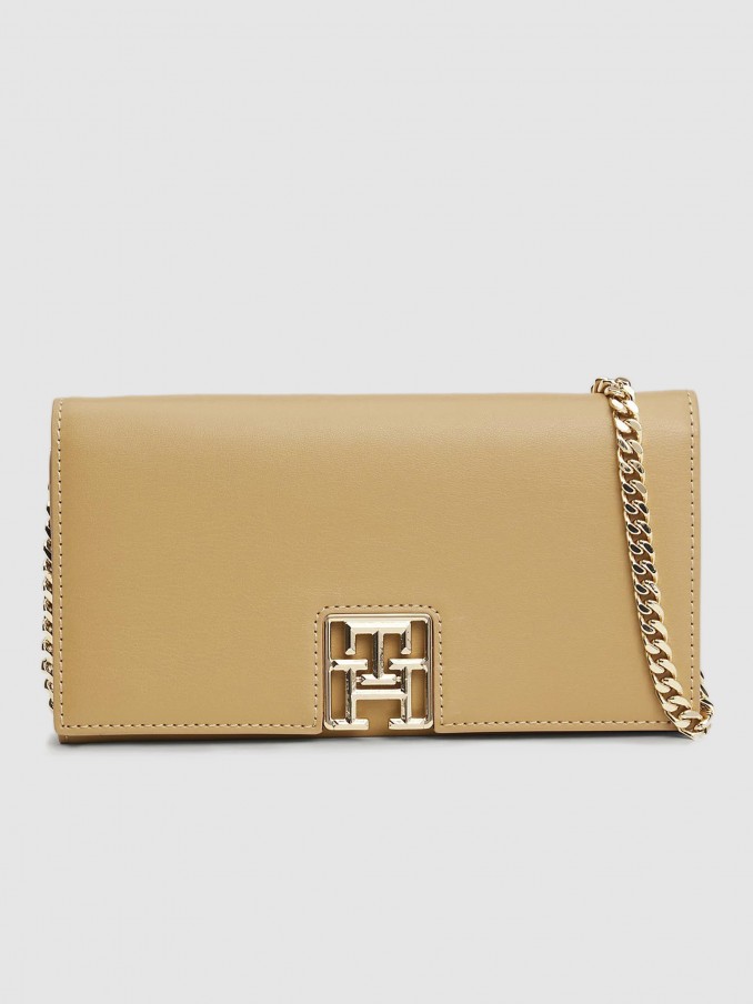 Bolsos de Hombro Mujer Beige Tommy Jeans