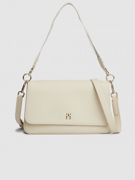 Shoulder Bags Woman Cream Tommy Jeans