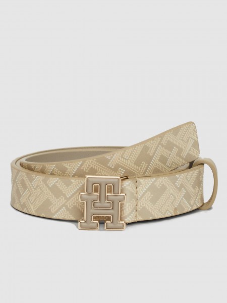 Belt Woman Beige Tommy Hilfiger