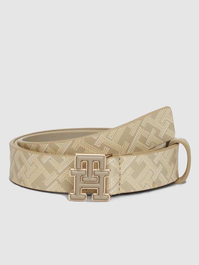 Cinturon Mujer Beige Tommy Hilfiger