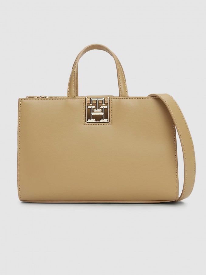 Bolsos de Mano Mujer Beige Tommy Jeans