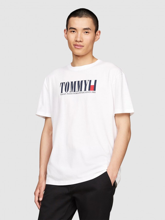 Camiseta Hombre Blanco Tommy Jeans