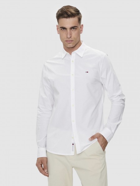 Shirt Man White Tommy Jeans