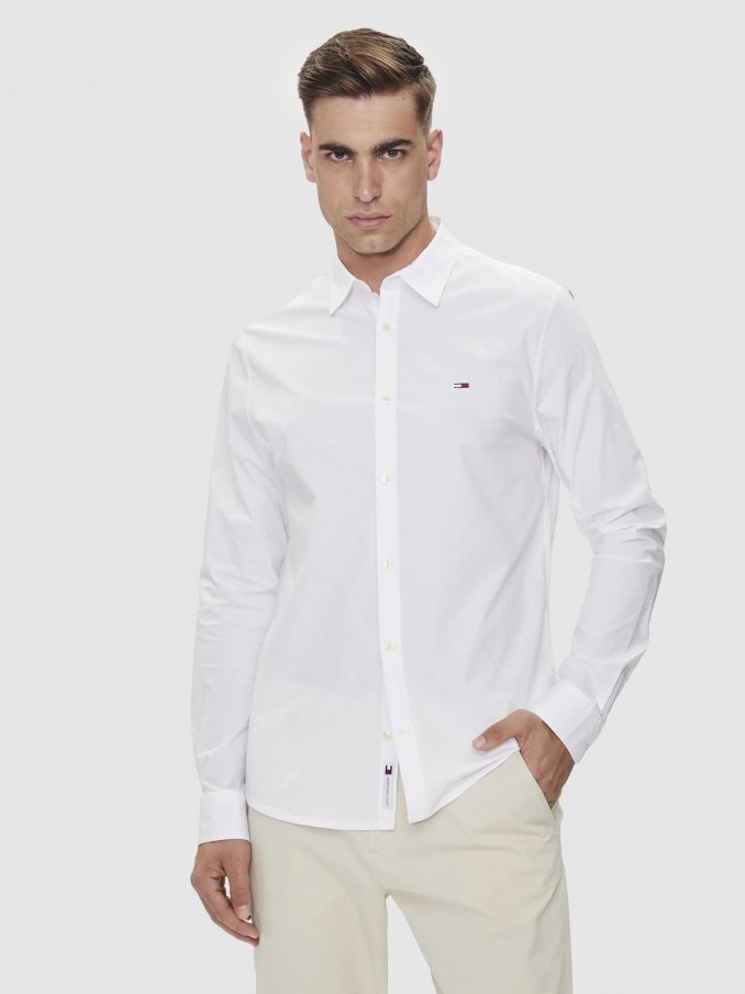 Camisa Hombre Blanco Tommy Jeans