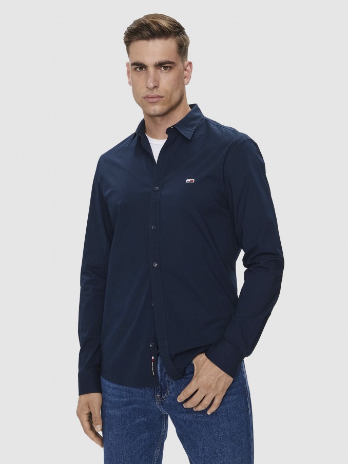 Shirt Man Navy Blue Tommy Jeans