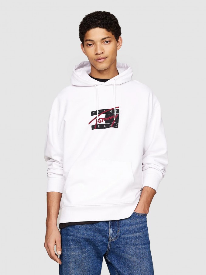 Jumper Man White Tommy Jeans