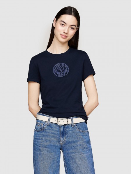 T-Shirt Woman Navy Blue Tommy Jeans