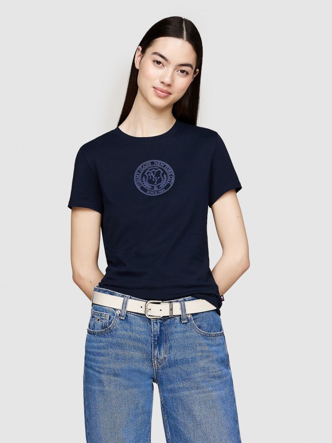 T-Shirt Mulher Varsity Tommy Jeans