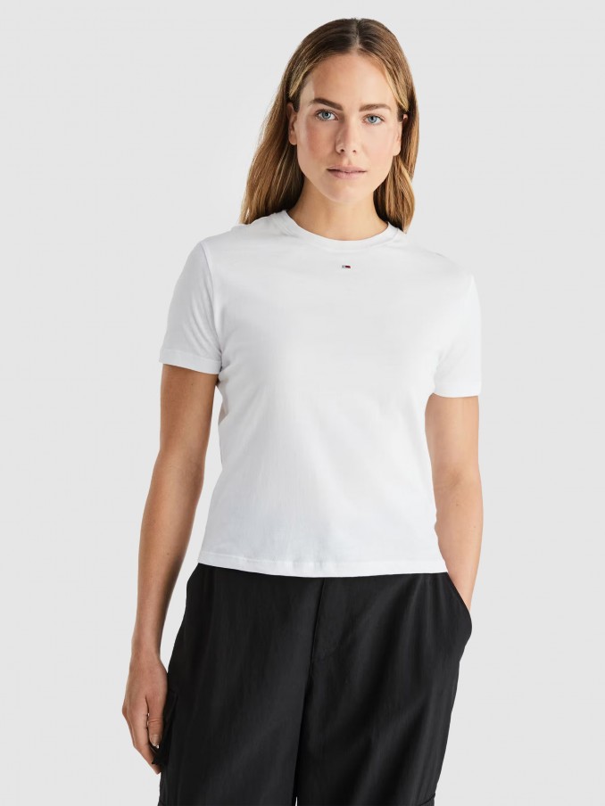 Camiseta Mujer Blanco Tommy Jeans