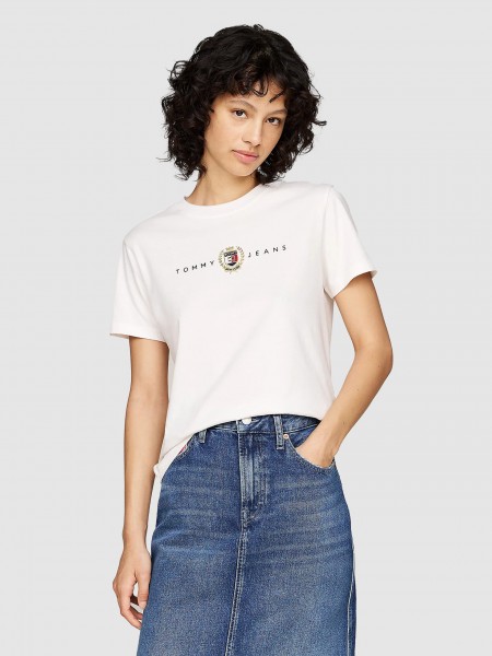 T-Shirt Mulher Linear Tommy Jeans