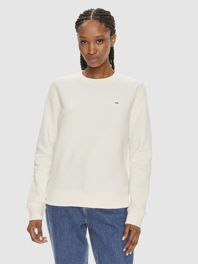 Jumper Woman Cream Tommy Jeans