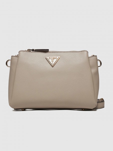 Bolsos de Hombro Mujer Beige Guess