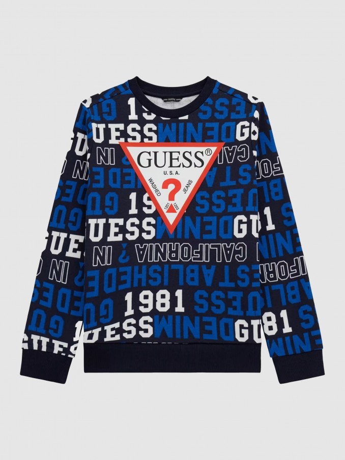 Jersey Nio Azul Guess