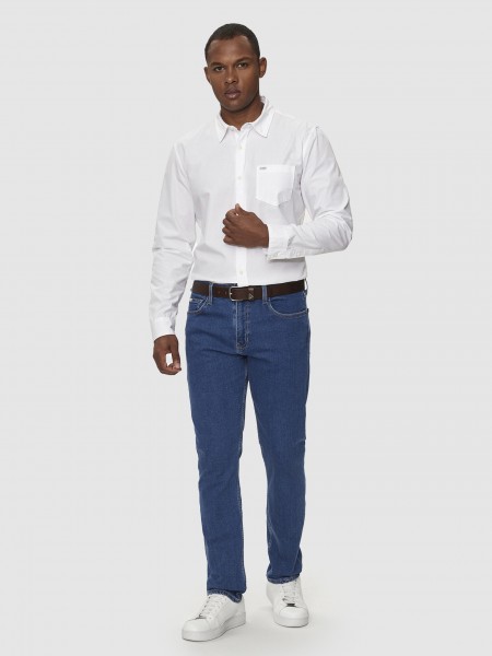 Shirt Man White Guess Jeans