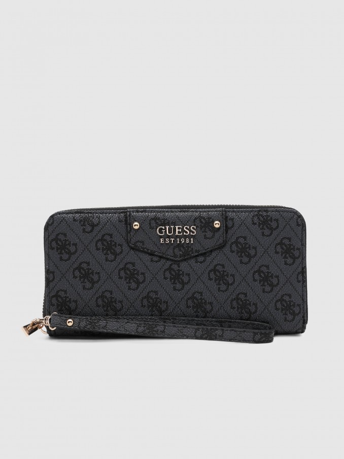 Billetera Mujer Negro Guess