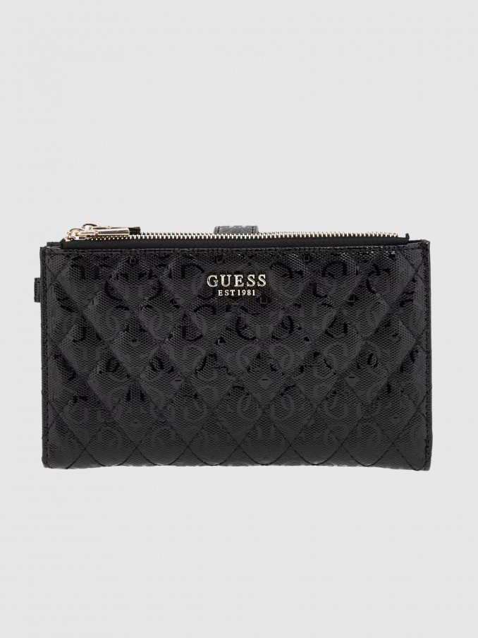 Billetera Mujer Negro Guess