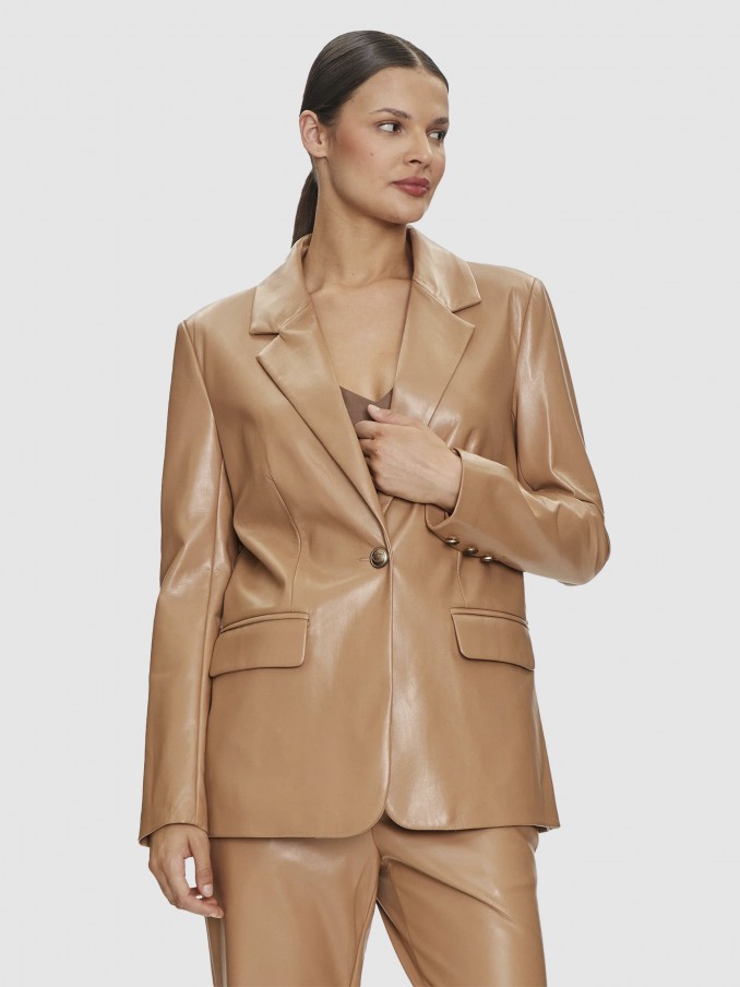 Blazer Woman Camel Guess