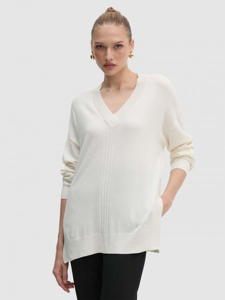 Pullover Woman Cream Guess