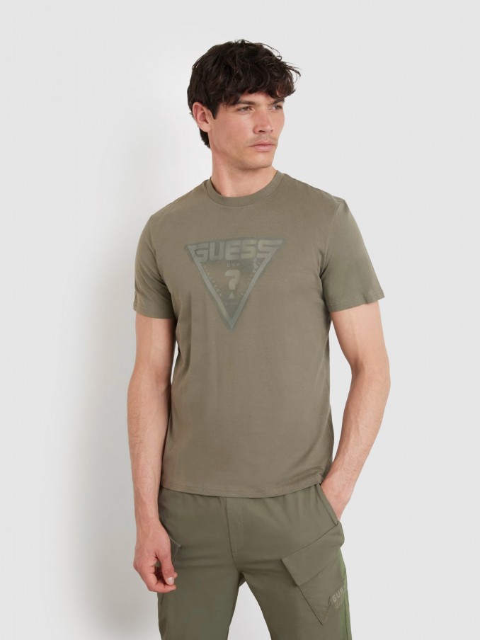 Camiseta Hombre Tropa Verde Guess Underwear