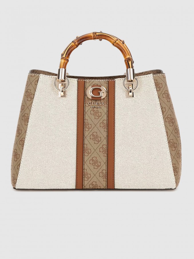 Handbag Woman Beige Guess