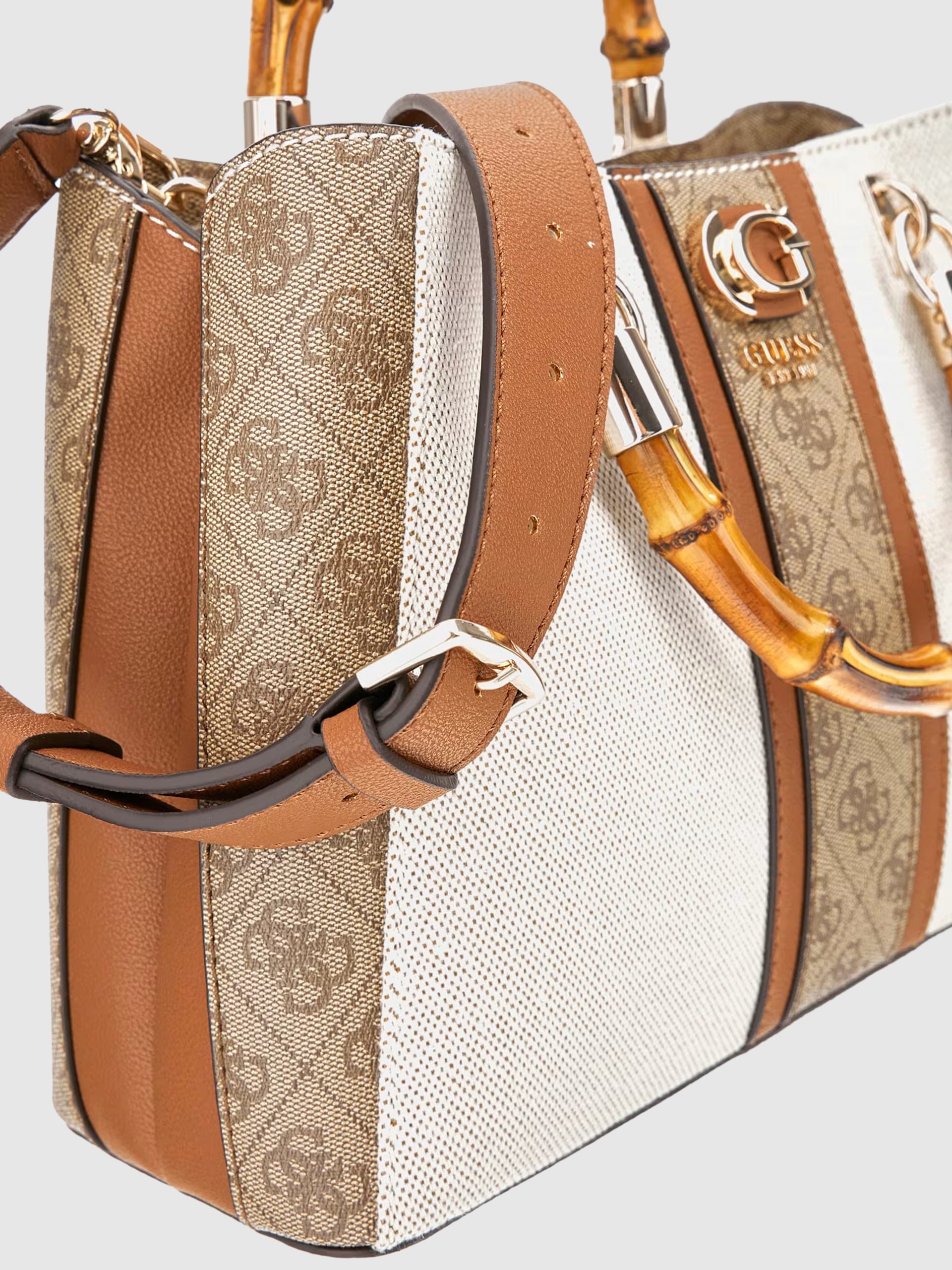 Handbag Woman Beige Guess