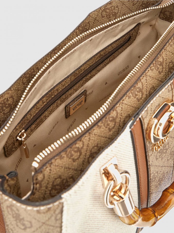 Handbag Woman Beige Guess