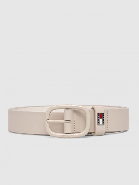 Belt Woman Cream Tommy Jeans