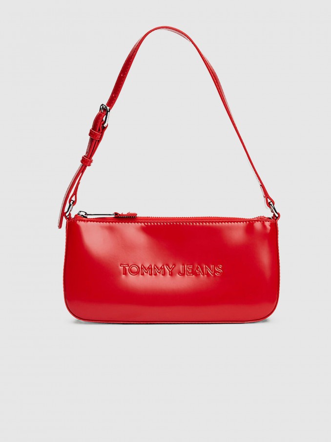 Bolsos de Hombro Mujer Rojo Tommy Jeans