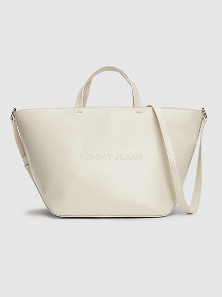 Bolsos Mujer Crema Tommy Jeans