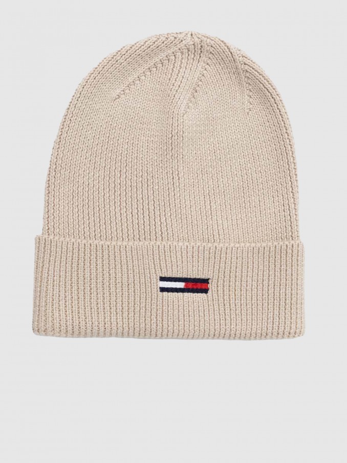 Beanie Woman Cream Tommy Jeans